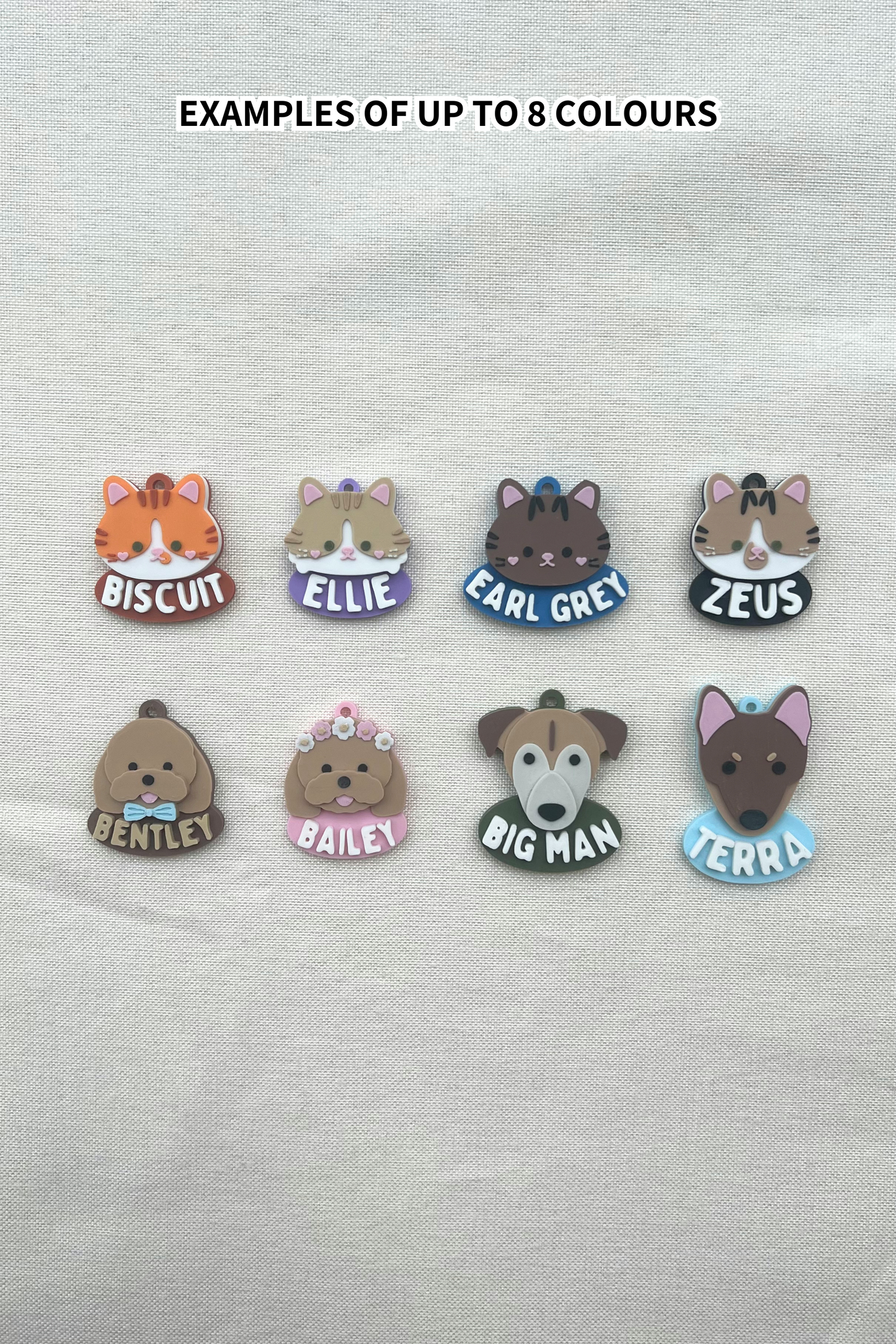 Create Your Own with NAME 3D printed [Pet Tag / Keychain]