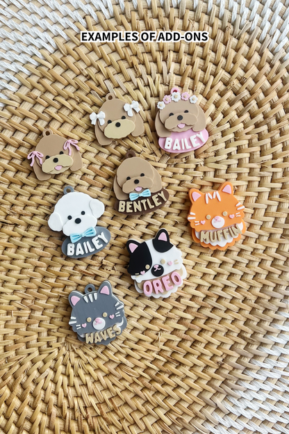 Create Your Own with NAME 3D printed [Pet Tag / Keychain]