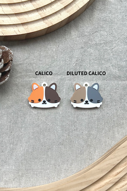 Calico Cat [Pet Tag / Keychain]