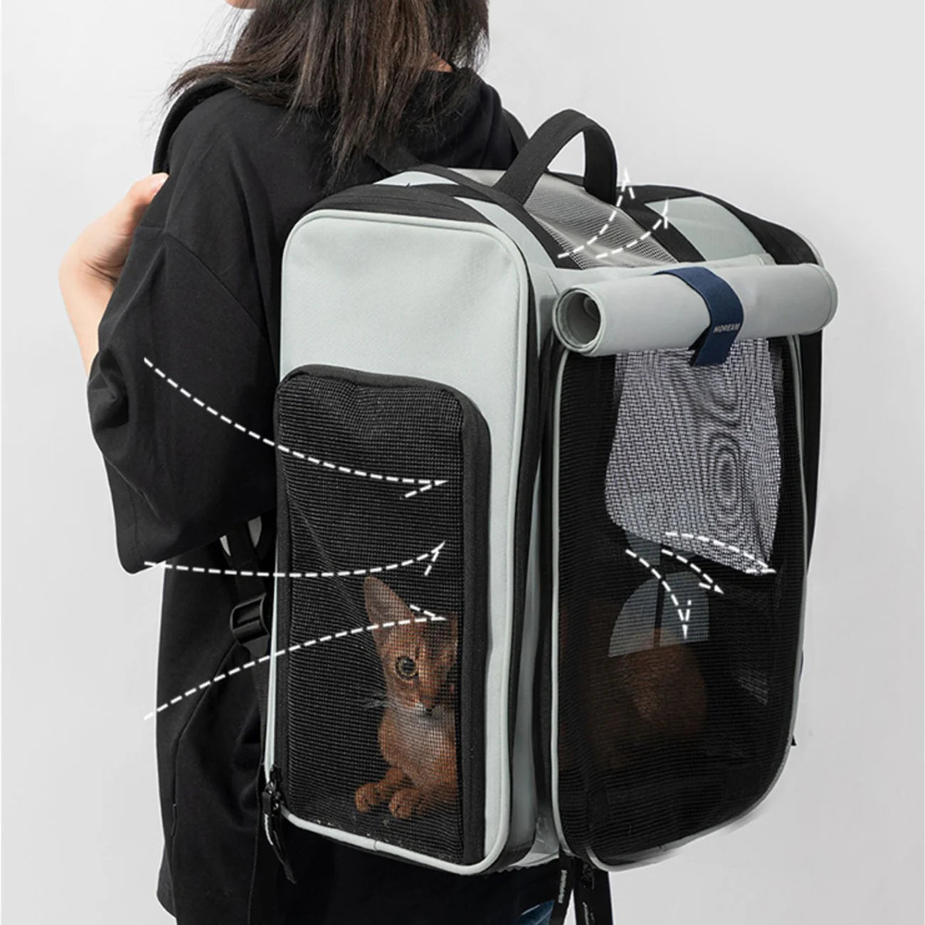 HiDREAM Expandable Pet Carrier Backpack