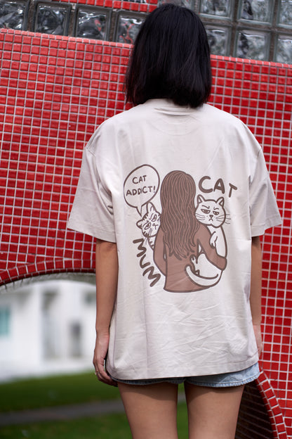 Cat Mum (Greyish Off White)