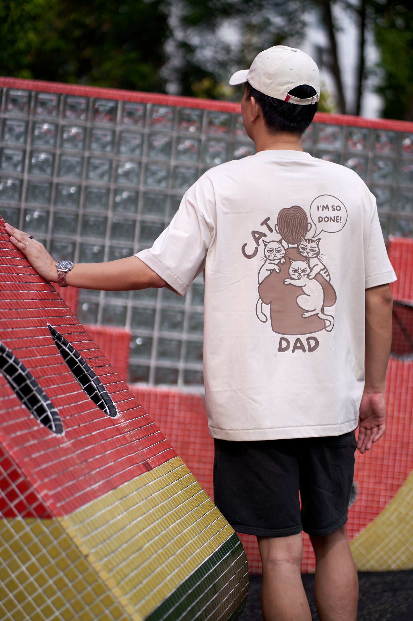 Cat Dad (Greyish Off White)