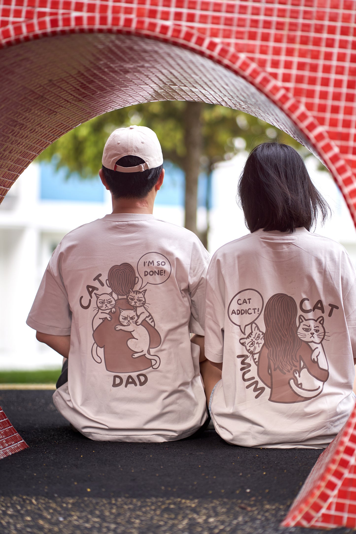 Cat Mum (Greyish Off White)