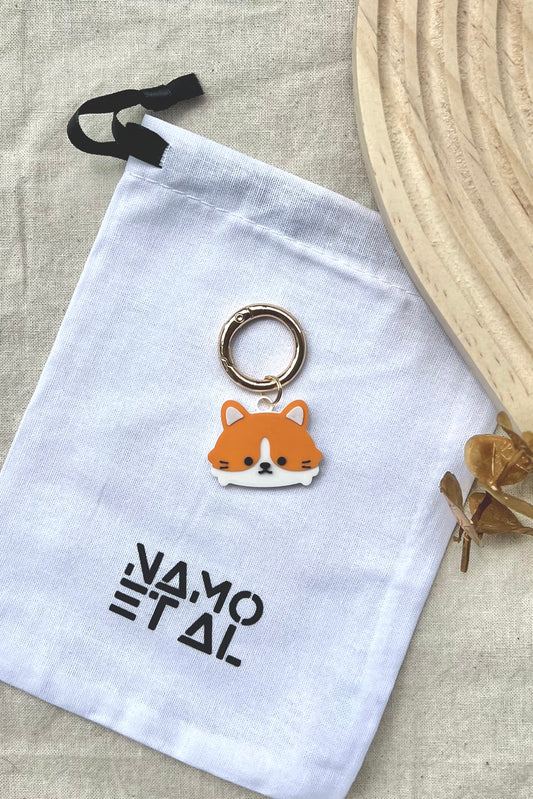 Ginger Bicolour Cat [Pet Tag / Keychain]