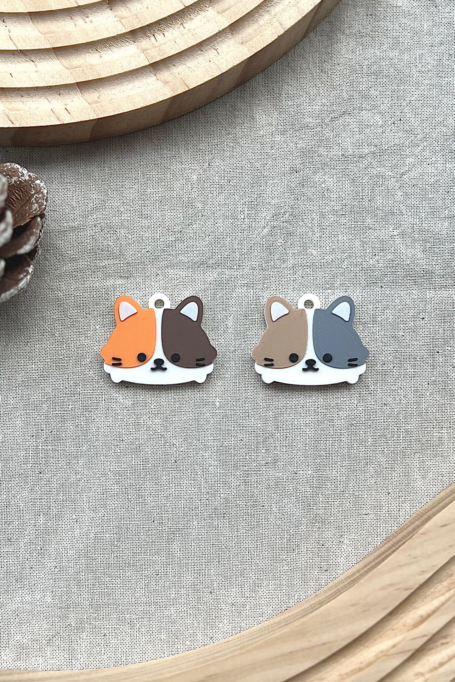 Calico Cat [Pet Tag / Keychain]